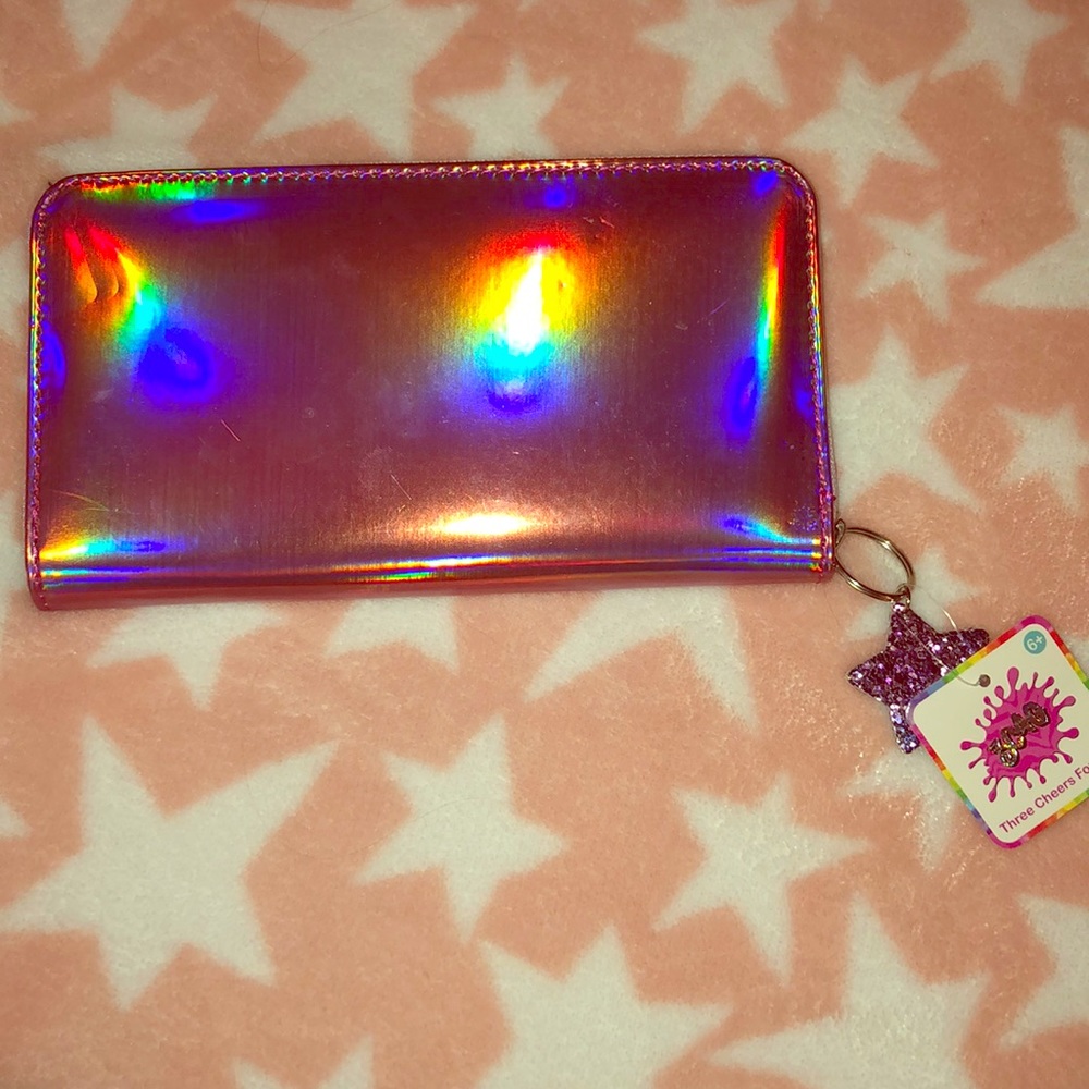 Pink Holographic Wallet